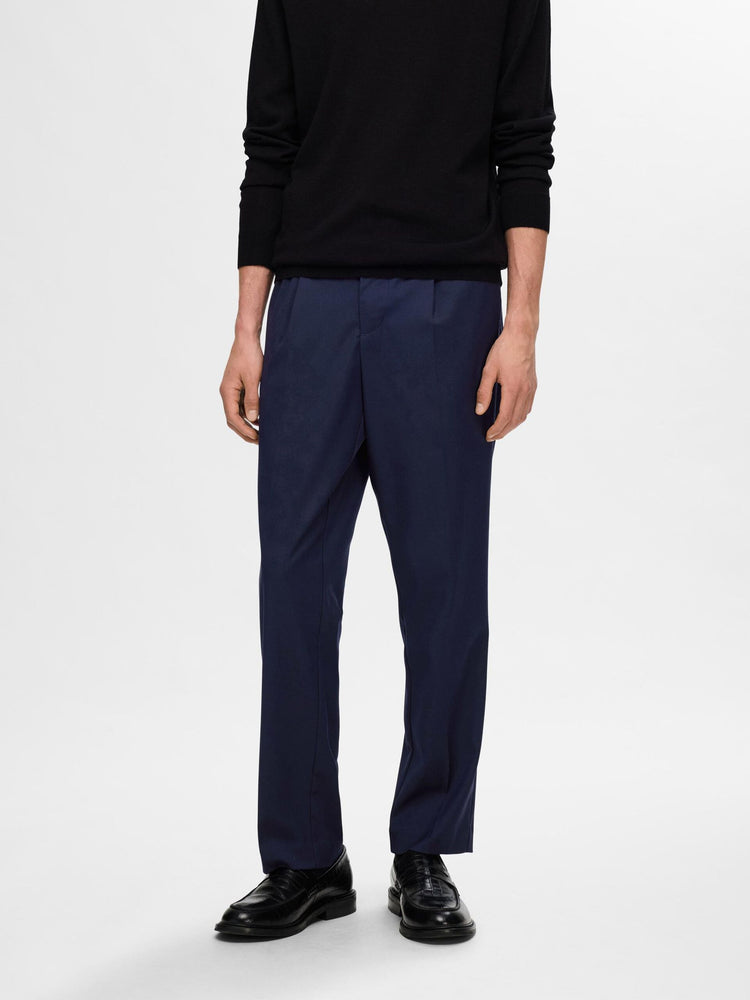 Selectedhomme slh190-reg tapered leroy pleat pant noos sky captain