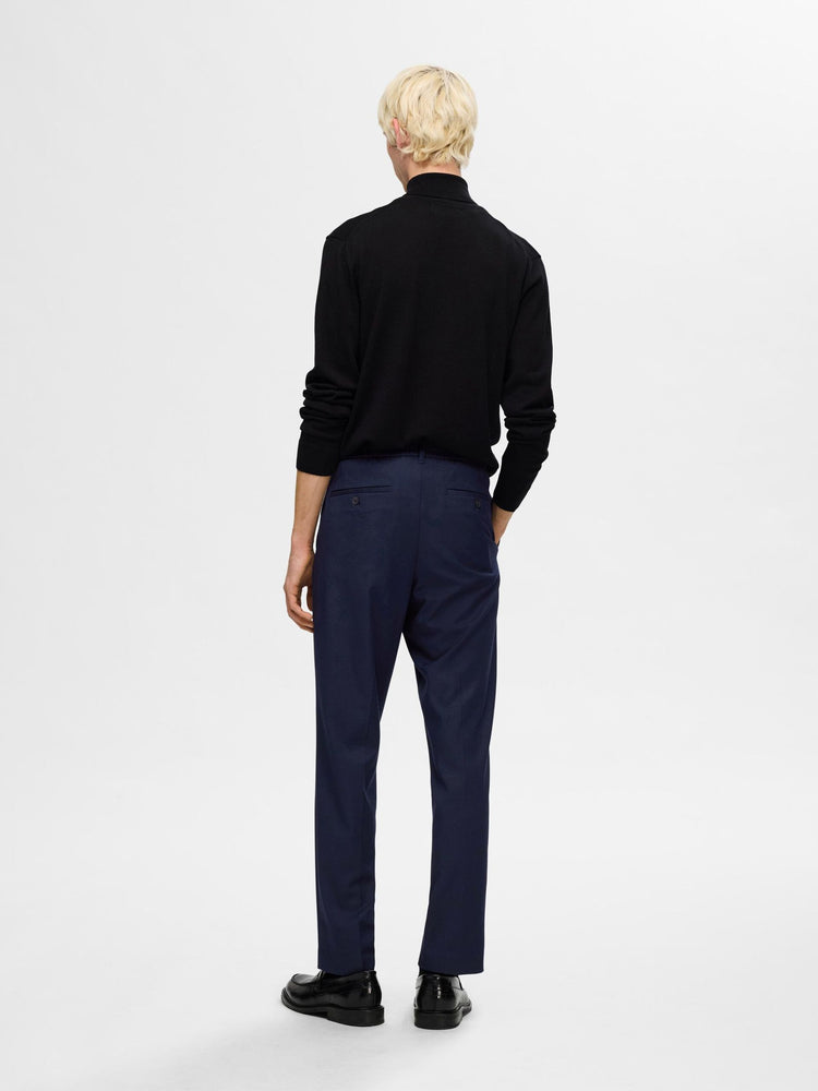 Selectedhomme slh190-reg tapered leroy pleat pant noos sky captain