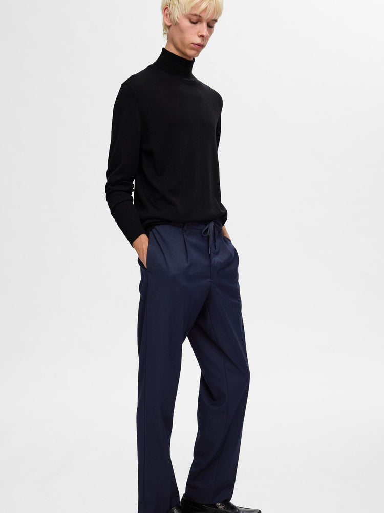 Selectedhomme slh190-reg tapered leroy pleat pant noos sky captain