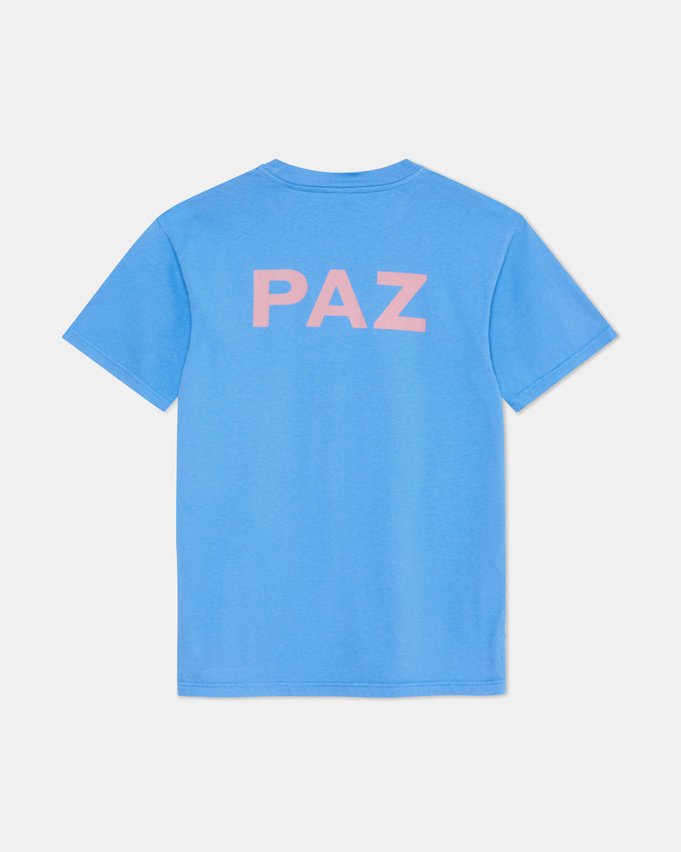 La paz botelho t-shirt azure print