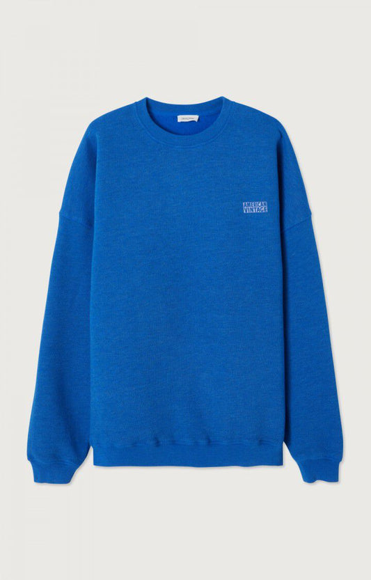 American vintage doven sweat mdov03a overdyed prussian blue