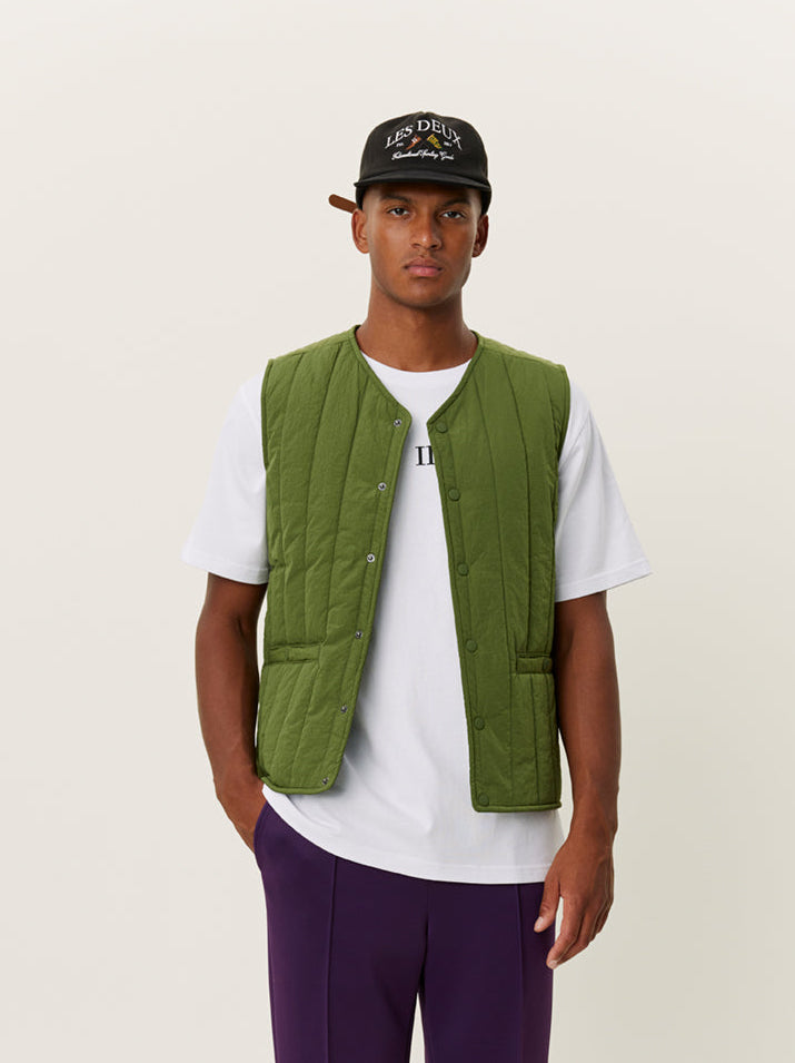 Les deux martin vest chive green