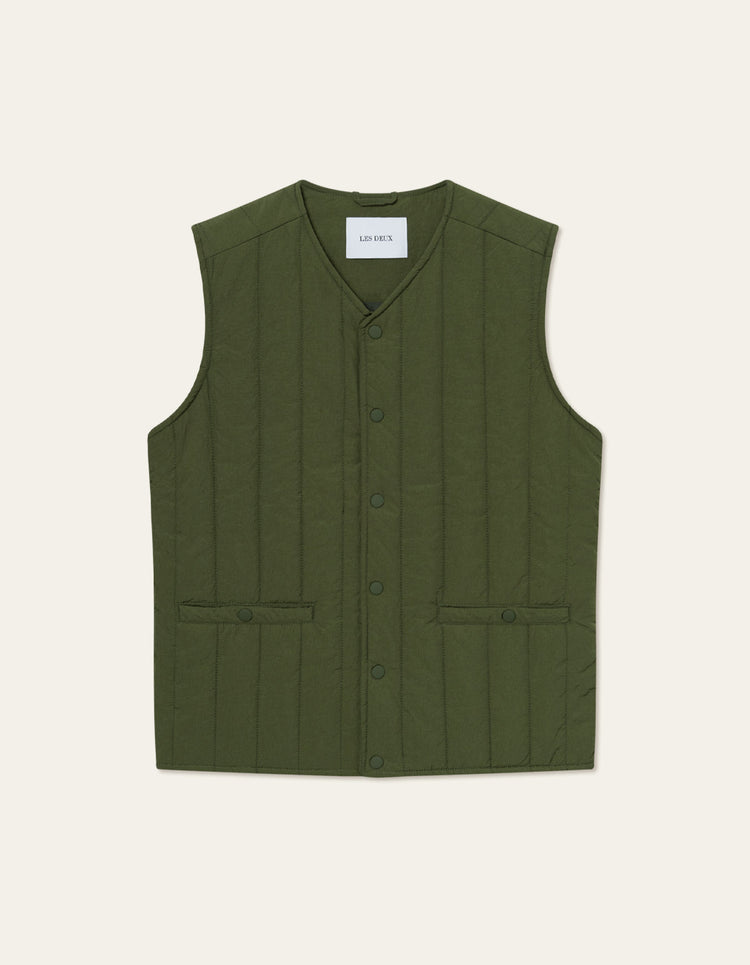 Les deux martin vest chive green