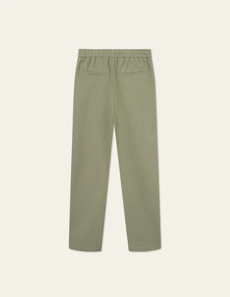 Les deux patrick linen pants lichen green