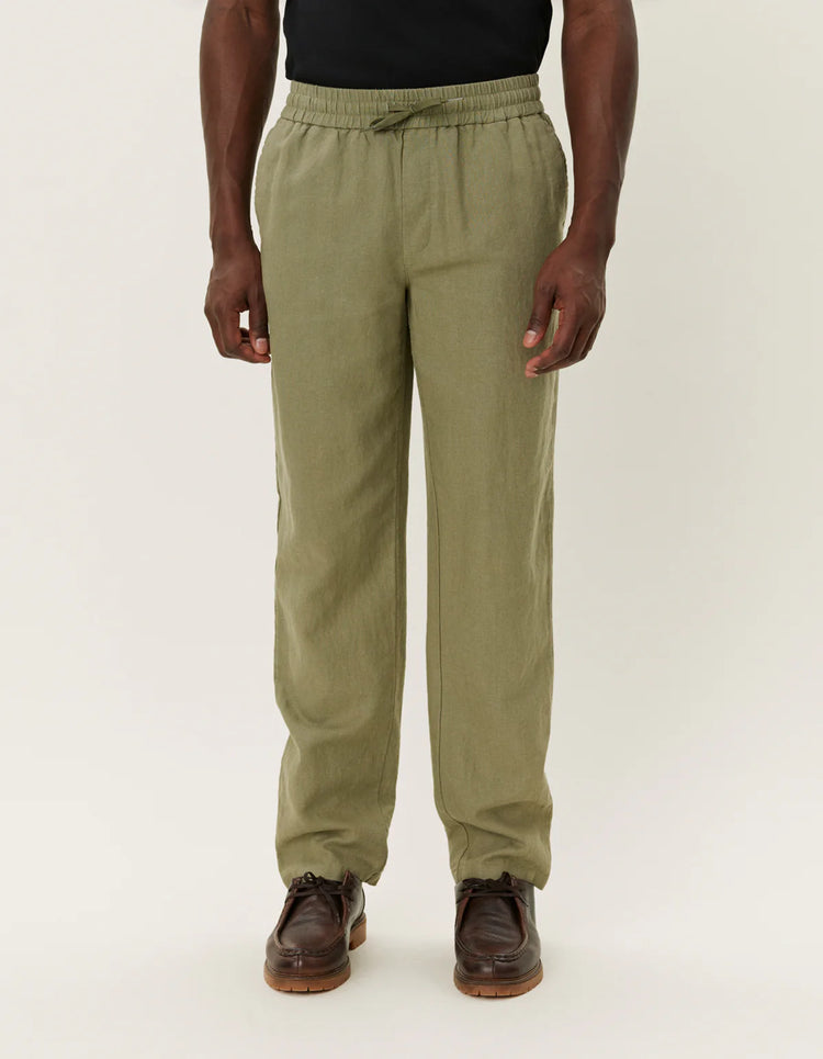 Les deux patrick linen pants lichen green