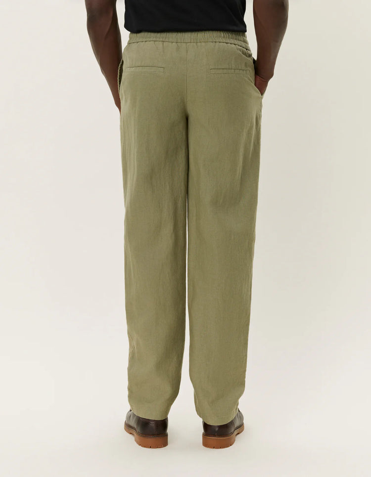 Les deux patrick linen pants lichen green