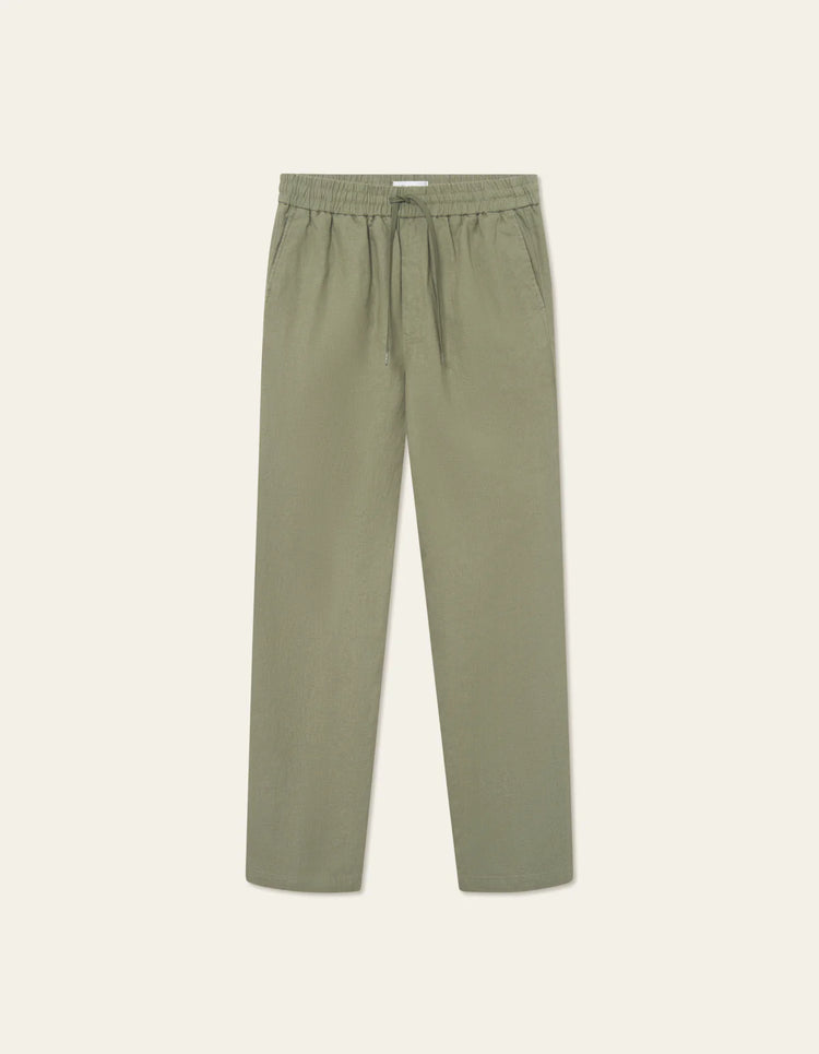 Les deux patrick linen pants lichen green