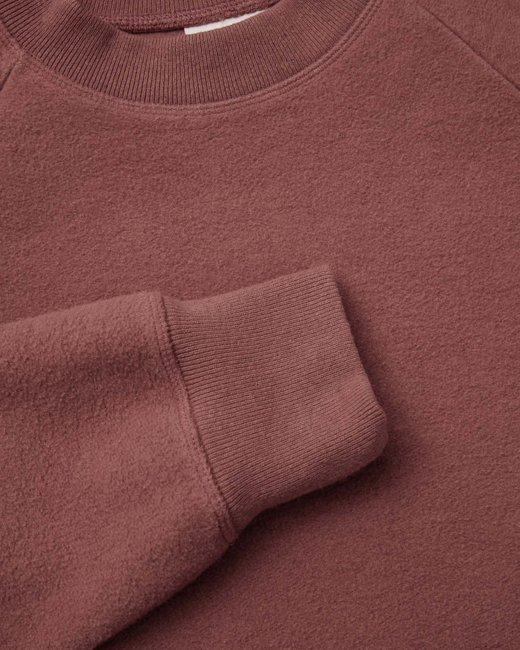 La paz cunha fleece sweater marsala