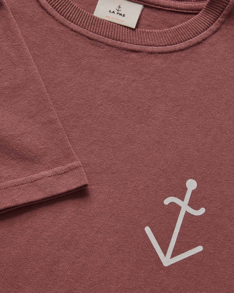 La paz dantas t-shirt marsala + logo