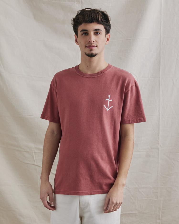 La paz dantas t-shirt marsala + logo