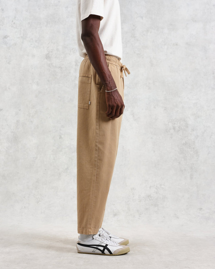 Wax london kurt trousers organic cotton twill beige