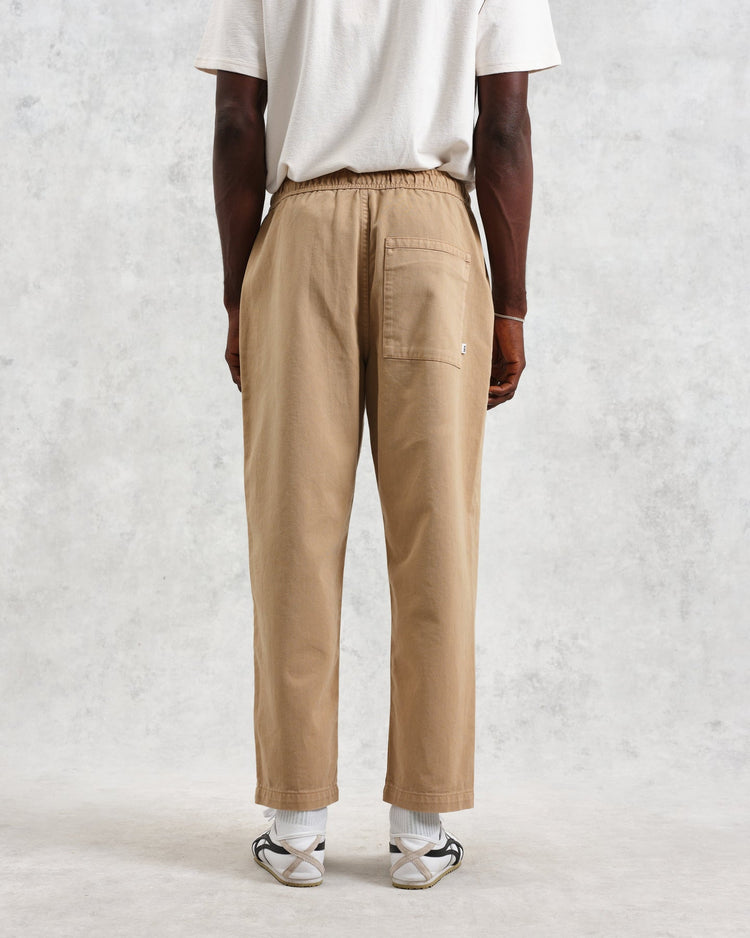 Wax london kurt trousers organic cotton twill beige