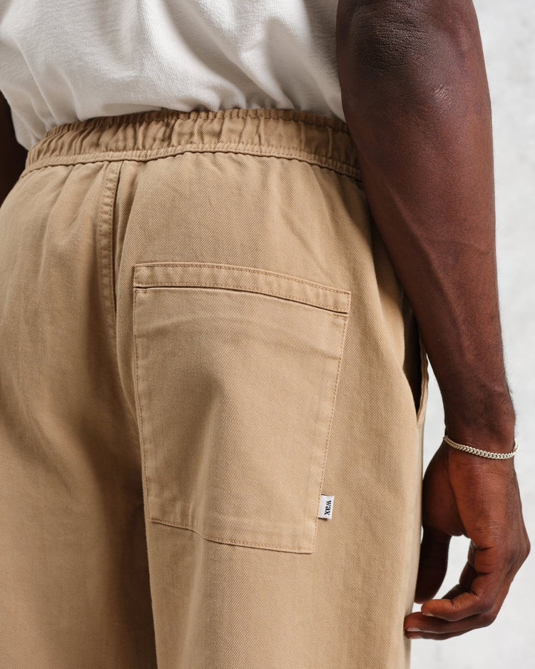 Wax london kurt trousers organic cotton twill beige