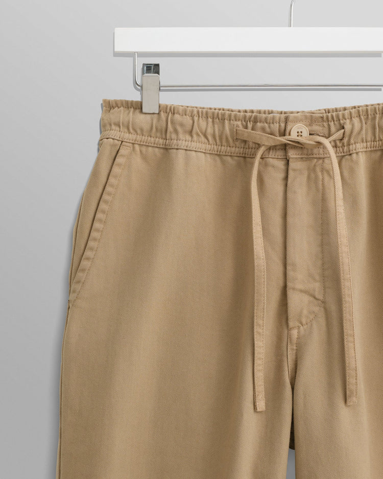 Wax london kurt trousers organic cotton twill beige