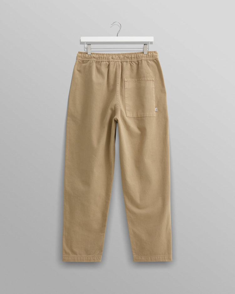 Wax london kurt trousers organic cotton twill beige