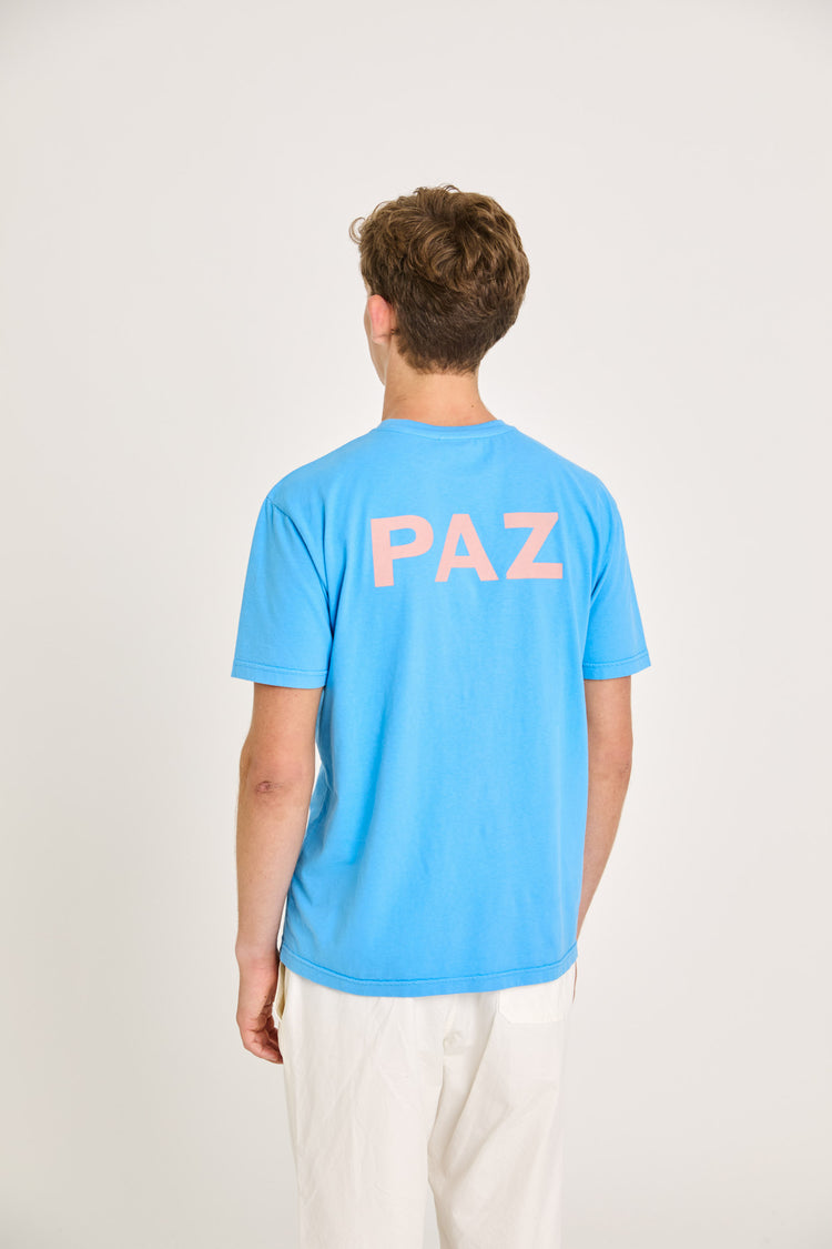 La paz botelho t-shirt azure print