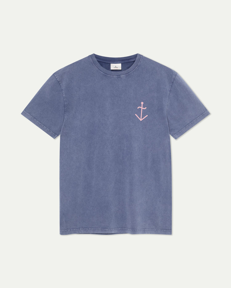 La paz dantas t-shirt navy + clay logo