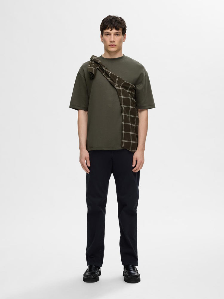 Selectedhomme looseoscar ss o-neck tee noos forest night