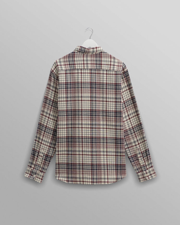 Wax london shelly shirt flannel navy red