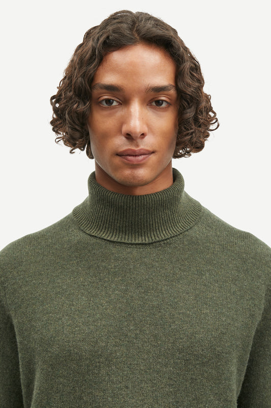 Samsoe samsoe isak knit turtleneck 15010 forest night