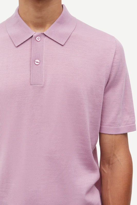 Samsoe samsoe sarowan knit polo 15477 orchid haze