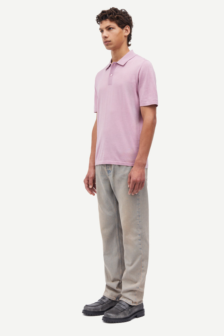 Samsoe samsoe sarowan knit polo 15477 orchid haze