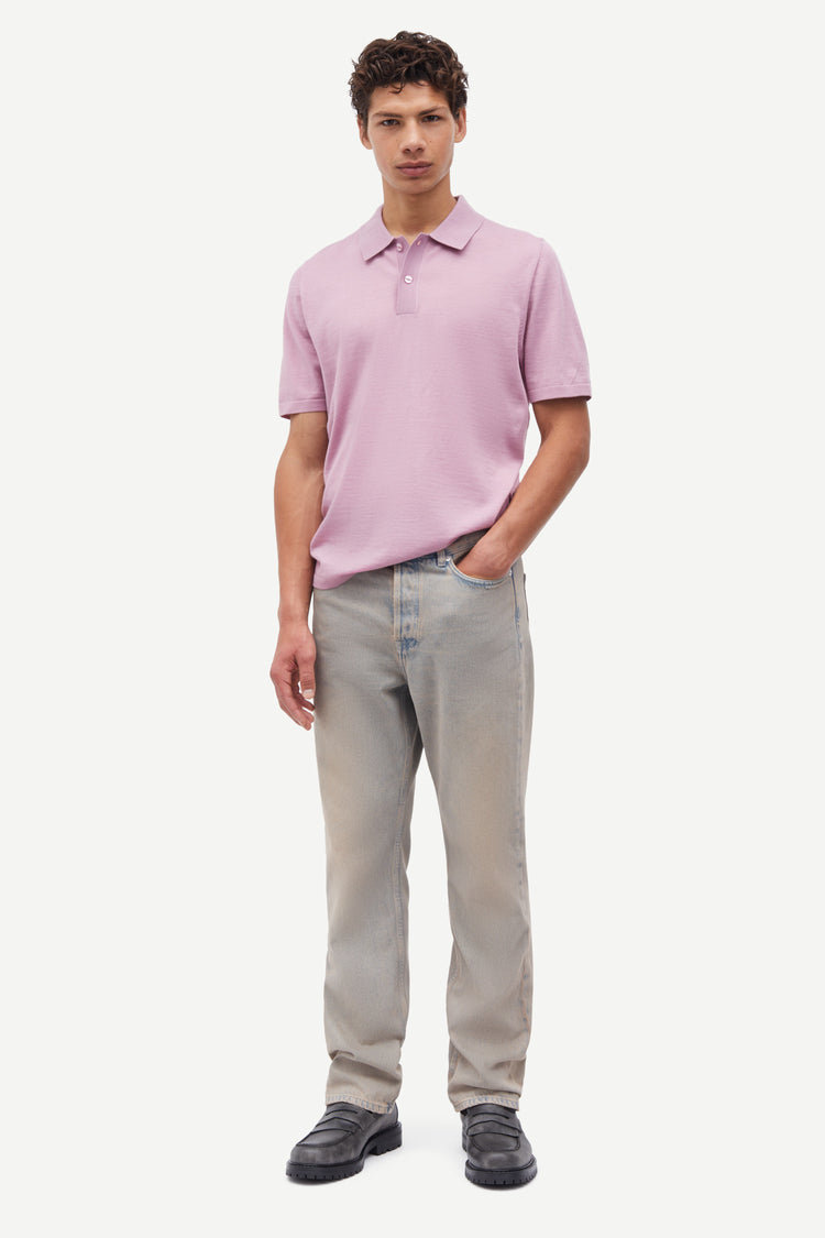 Samsoe samsoe sarowan knit polo 15477 orchid haze