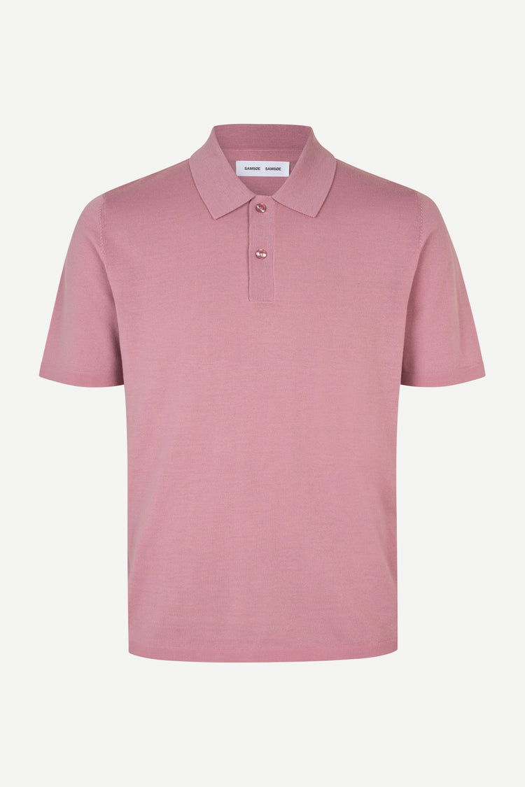 Samsoe samsoe sarowan knit polo 15477 orchid haze